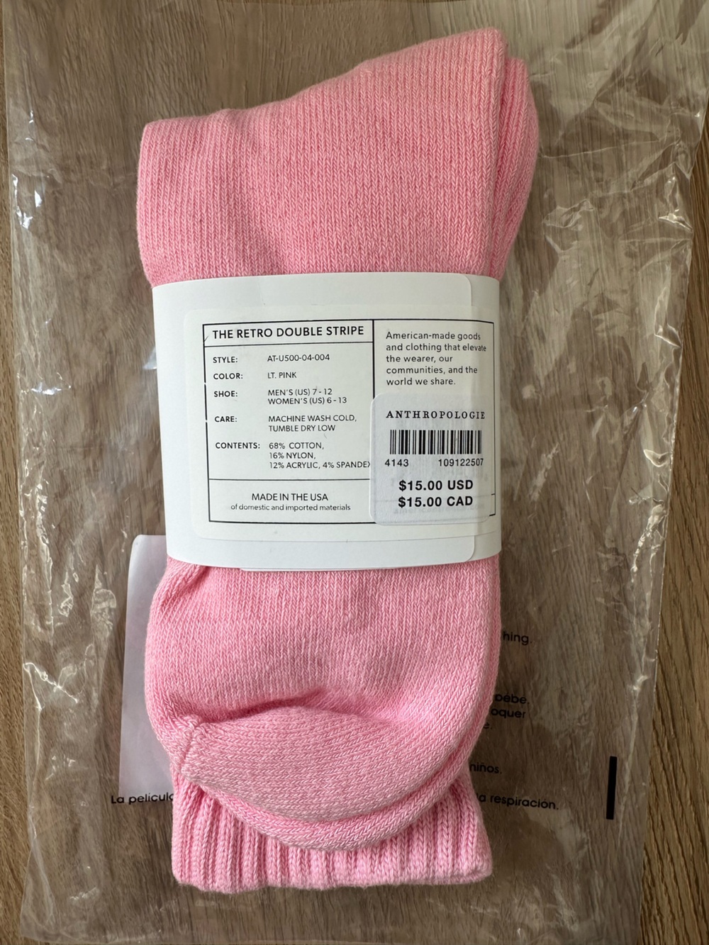NWT American Trench Retro Crew Socks - Picture 5 of 5